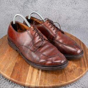 Allen Edmonds WALTON Split Toe Oxfords~Chili Brown Calf Leather~Mens 9.5 USA